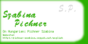 szabina pichner business card